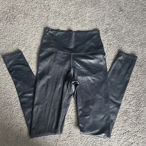 ALO grey metallic Leggings